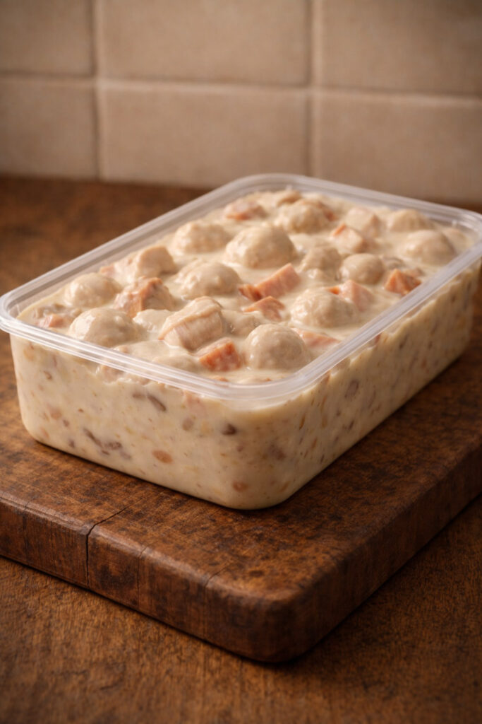 Vol au vent met aardappelbereiding